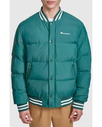 Champion - Varsity Quilted Bomber Jacket - Lyst
