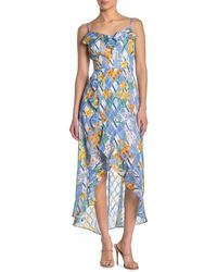 Kensie Sleeveless Mixed-media Floral-print Dress Medium