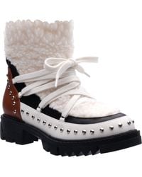 Ninety Union - Snowball Faux Shearling Lug Sole Bootie - Lyst