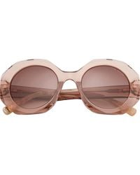 Ted Baker - 51Mm Round Sunglasses - Lyst
