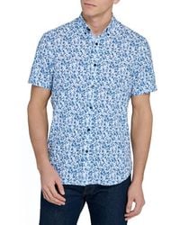 Con.struct - Slim Fit 4-Way Stretch Short Sleeve Button-Up Performance Shirt - Lyst