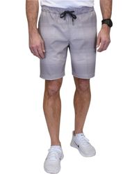 guess striped drawstring shorts