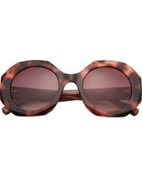 Ted Baker - 51Mm Round Sunglasses - Lyst