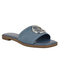 Guess - Magnify Slide Sandal - Lyst