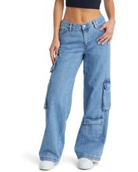 PacSun - '90s baggy Rigid Cargo Pocket Wide Leg Jeans - Lyst