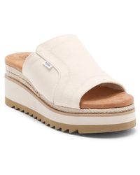 TOMS - Adria Platform Wedge Sandal - Lyst