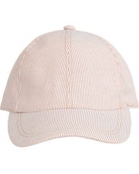 Bruno Magli - Stripe Baseball Cap - Lyst