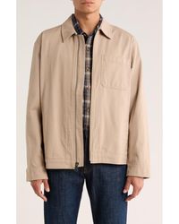 Lucky Brand - Cotton Twill Zip Work Jacket - Lyst