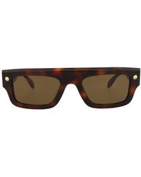 McQueen - 52Mm Rectangular Sunglasses - Lyst