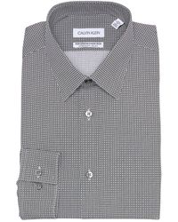 calvin klein mens white dress shirt