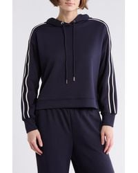 Tahari - Braid Trim Scuba Knit Hoodie - Lyst