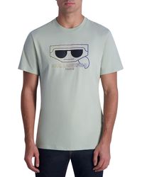 Karl Lagerfeld - Ombré Karl Cotton Graphic T-shirt - Lyst