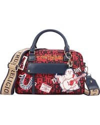 TRUE RELIGION - Multi Patch Graphic Faux Leather Satchel - Lyst