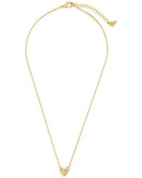Sterling Forever - Mabel Cubic Zirconia Heart Pendant Necklace - Lyst