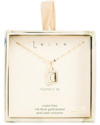 Leith - Initial Pendant Necklace - Lyst