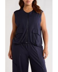 Wit & Wisdom - Knit Zip-Up Vest - Lyst