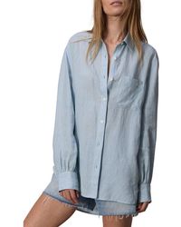 Rag & Bone - Maxine Stripe Linen Button-Up Shirt - Lyst