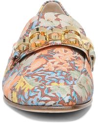 Veronica Beard Alire Chain Loafer In Earthy Floral At Nordstrom Rack - Multicolor