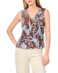 Halogen® - Gathered Flutter Sleeve Top - Lyst