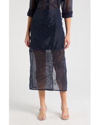 Cinq À Sept - Etta Floral Embroidered Maxi Skirt - Lyst