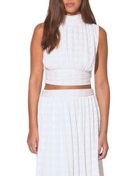 Walter Baker - Asha Pleated Crop Top - Lyst