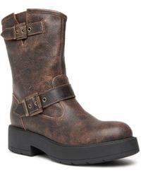 Nero Giardini - Double Buckle Moto Bootie - Lyst