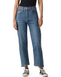 Levi's - Ribcage Seamed High Waist Ankle Straight Leg Jeans - Lyst