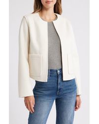 Wit & Wisdom - Collarless Crop Jacket - Lyst