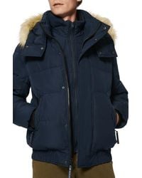 Marc New York - Faux Fur-Trim Quilted Puffer Jacket - Lyst