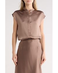 Vince - Satin Shell Tank - Lyst