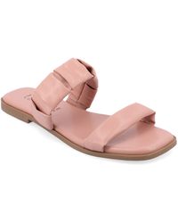 Journee Collection - Pegie Flat Slide Sandal - Lyst