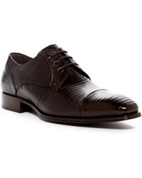 mezlan valdes genuine lizard cap toe derby