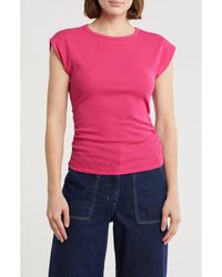 INDUSTRY REPUBLIC CLOTHING - Ruched Side Ribbed Muscle Tank - Lyst
