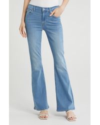 7 For All Mankind - Ali Split Hem High Waist Flare Jeans - Lyst