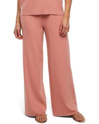Three Dots - Desiree Wide Leg Pants - Lyst