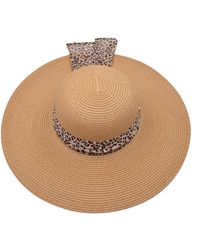 Surell - Bow Bell Straw Hat - Lyst