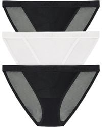 DKNY - 3-Pack Mesh Bikini Briefs - Lyst