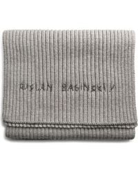 Ruslan Baginskiy - Monogram Embroidered Merino Wool Scarf - Lyst