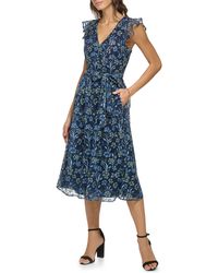 Kensie - Floral Embroidered Maxi Dress - Lyst