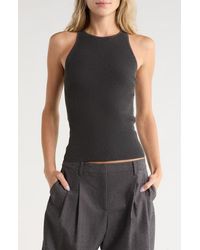 Twp - Harbor Ribbed Leather Tank - Lyst