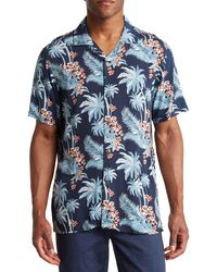 Slate & Stone - Palm Print Short Sleeve Camp Shirt - Lyst