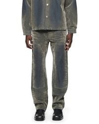 Purple Brand - Flocked Carpenter Straight Leg Jeans - Lyst