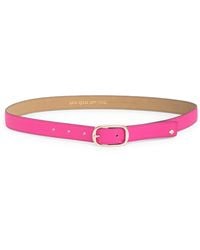 Kate Spade - Stitched Feather Edge Belt - Lyst