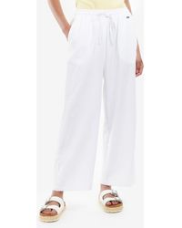 Barbour - Christie Cotton & Linen Drawstring Pants - Lyst