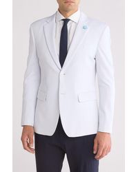 T.R. Premium - Slim Fit Two-Button Knit Fashion Blazer - Lyst