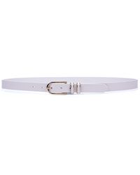 Linea Pelle - Double Keeper Faux Leather Belt - Lyst