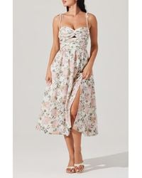 pellagia floral eyelet midi dress 11286150