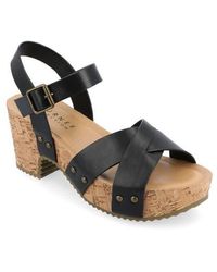 Journee Collection - Platform Sandal - Lyst