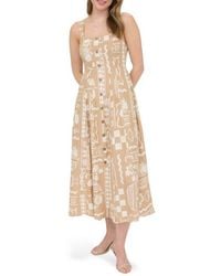 Blu Pepper - Mixed Print Midi Sundress - Lyst
