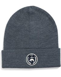 Brooks Brothers - Wool Blend Patch Cuffed Beanie - Lyst